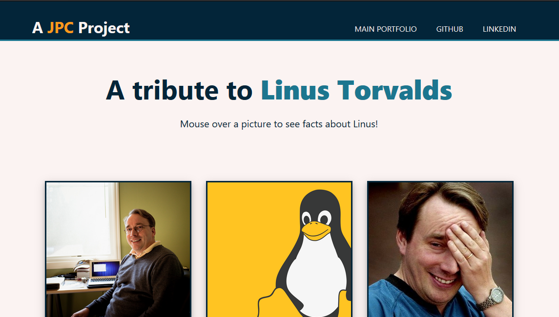Tribute Site for Linus